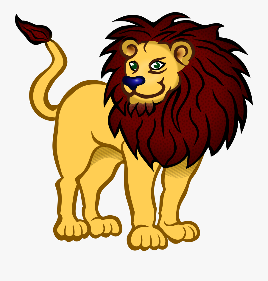 Transparent Angry Lion Clipart - Clip Art Lion Black And White, Transparent Clipart