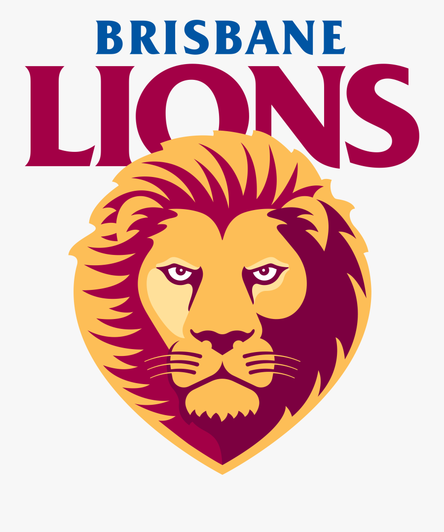 Lion,clip - Transparent Brisbane Lions Logo, Transparent Clipart
