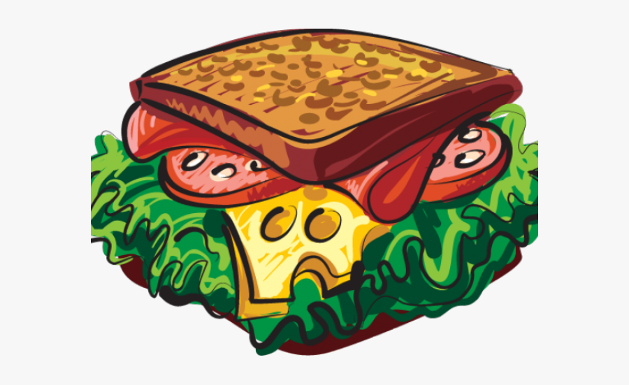 Sub Sandwich Clipart - Sandwich And Coffee Clipart, Transparent Clipart