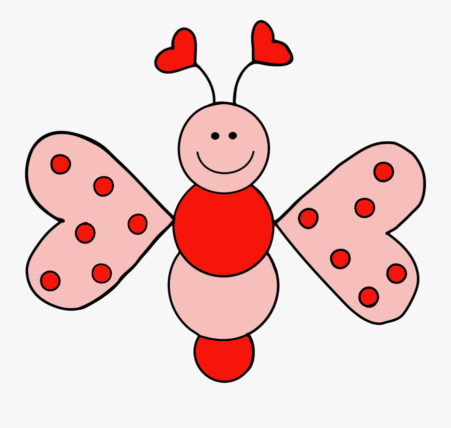 Free February Clip Art Image - Clip Art Love Bug, Transparent Clipart