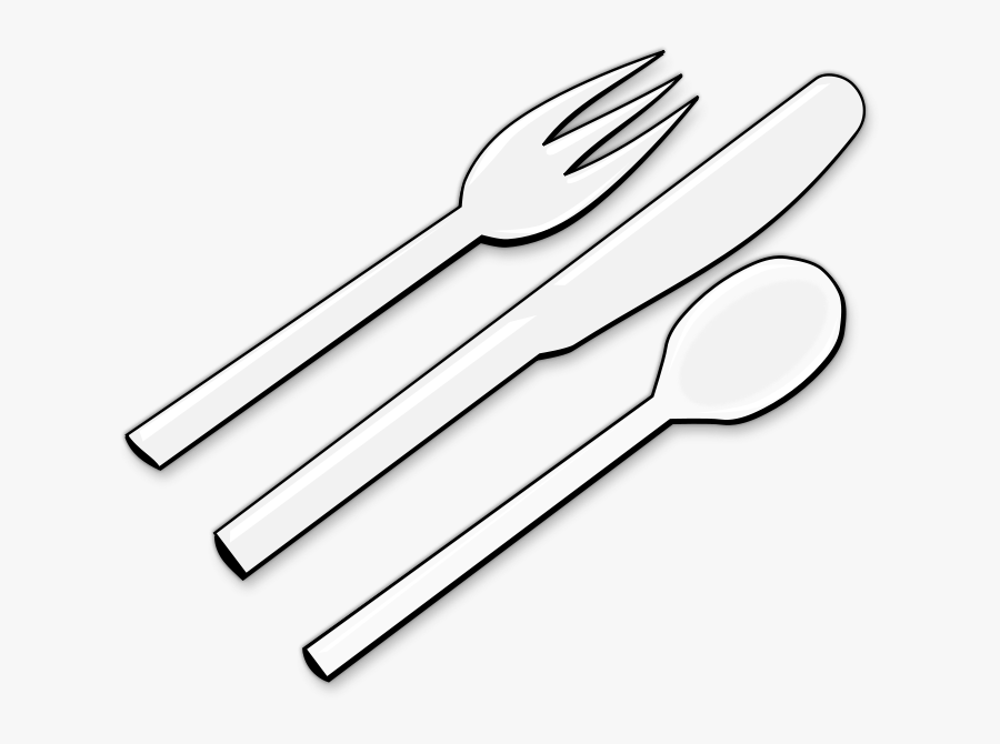 Flatware Clipart - Clip Art Cutlery, Transparent Clipart