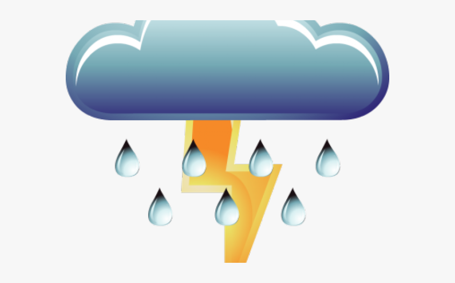Thunderstorm Huge Freebie - Weather Symbol For Thunderstorms, Transparent Clipart