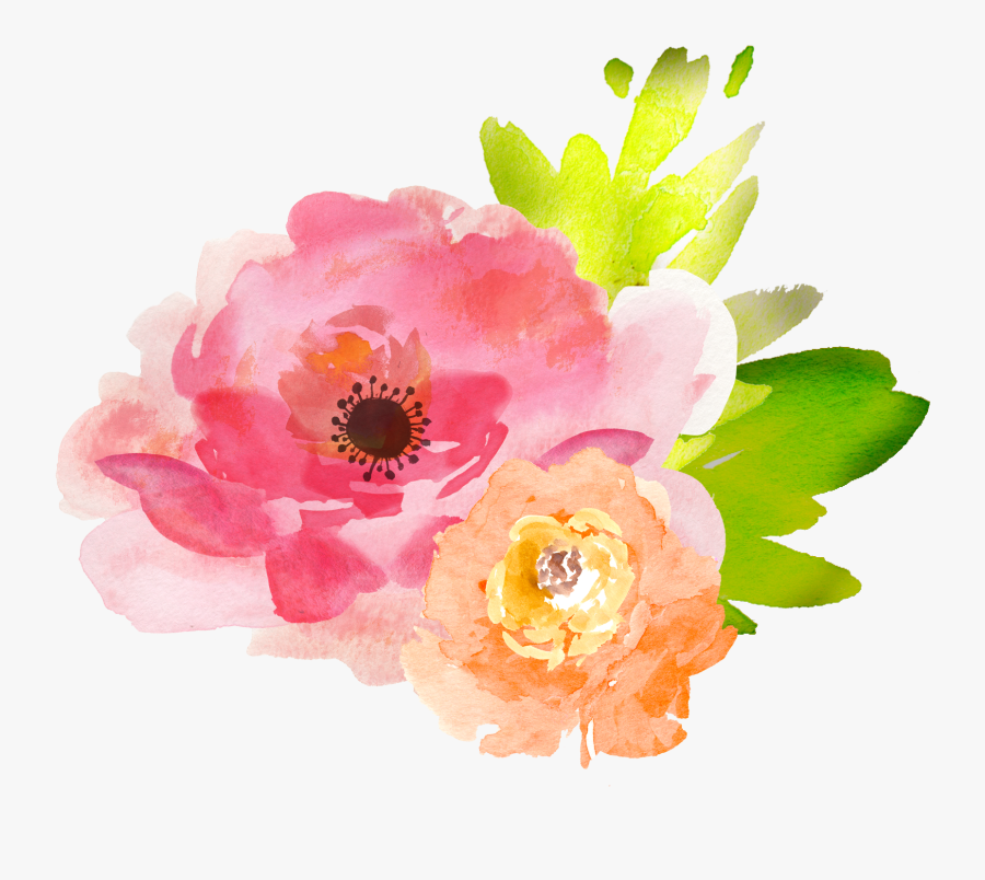 February Clipart Watercolor - Transparent Flowers Png Watercolor, Transparent Clipart