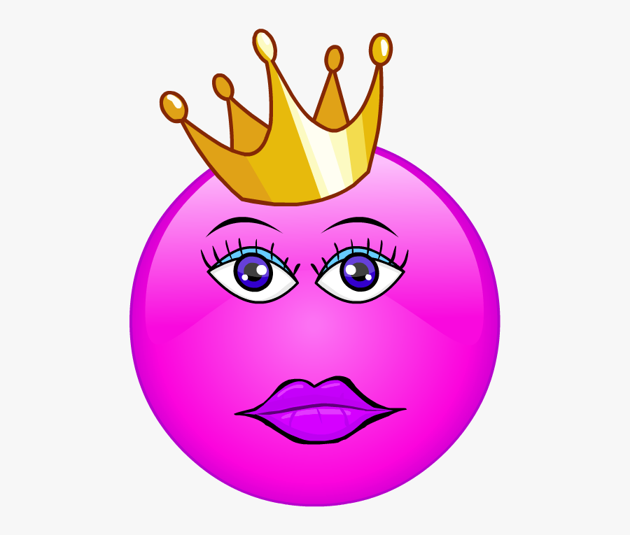 Queen Clipart Emoji - Cartoon Crown Queen Clipart, Transparent Clipart