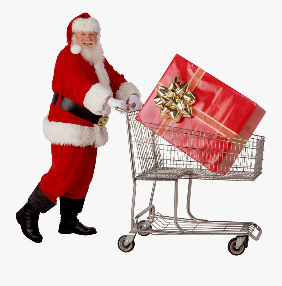 Santa Claus Cart Png, Transparent Clipart