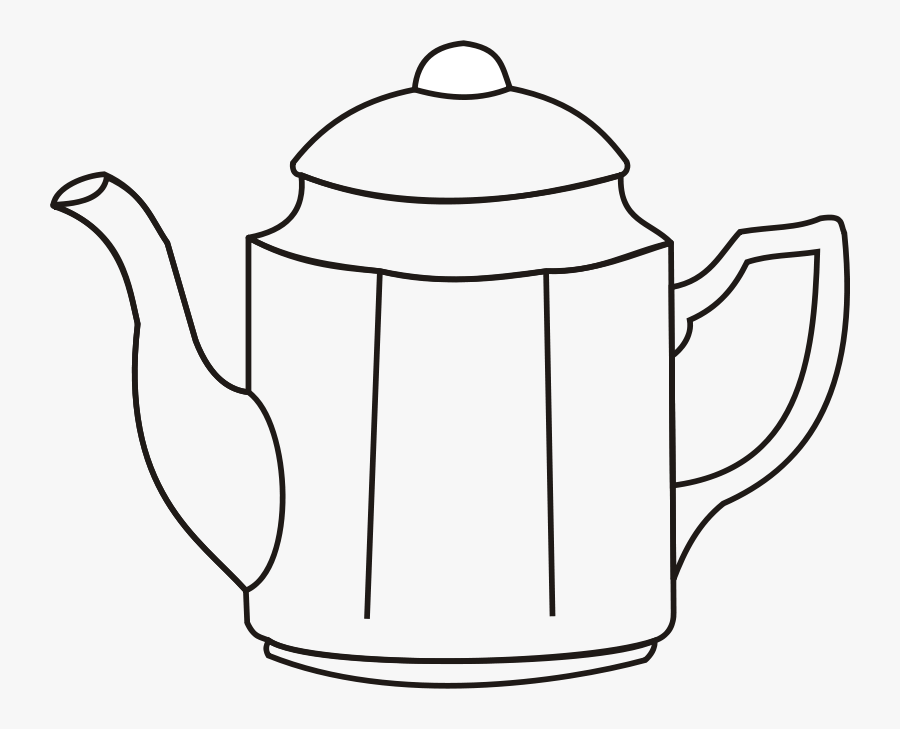 Coffee-pot - Coffee Pot Clipart Free Black And White, Transparent Clipart