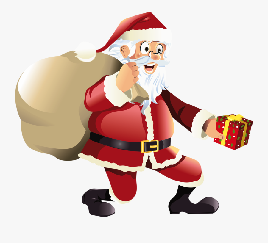 Year Without Santa Characters Clipart - Santa Cartoon No Background, Transparent Clipart