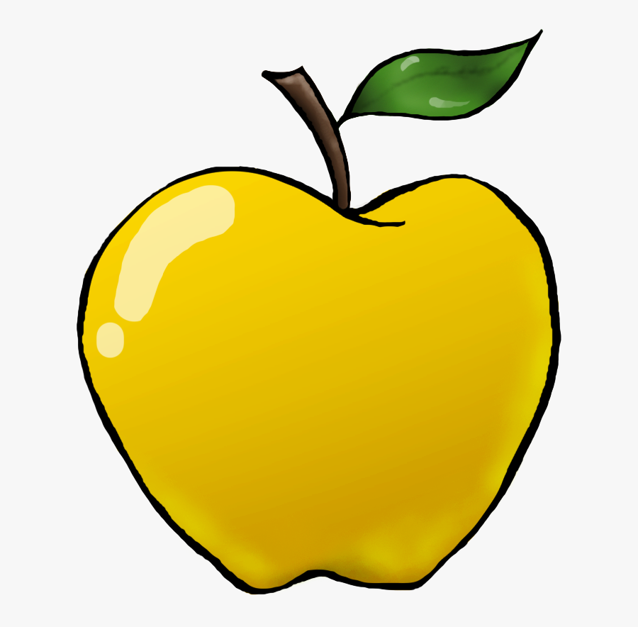 Apple Preschool Clipart - Yellow Apple For Preschool, Transparent Clipart