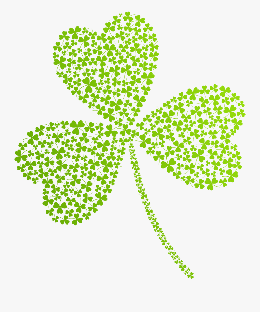 Shamrock With Face Clipart No Background - Transparent St Patricks Day, Transparent Clipart