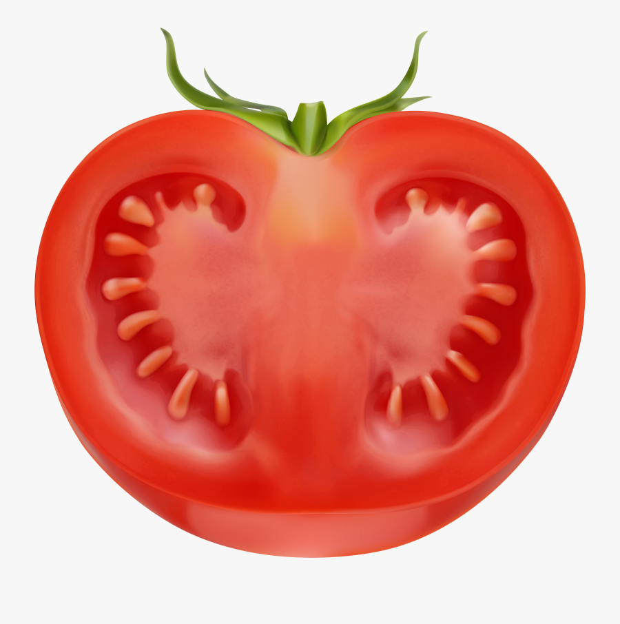 Half Tomato Clipart , Png Download - Vector Slice Tomato Png, Transparent Clipart