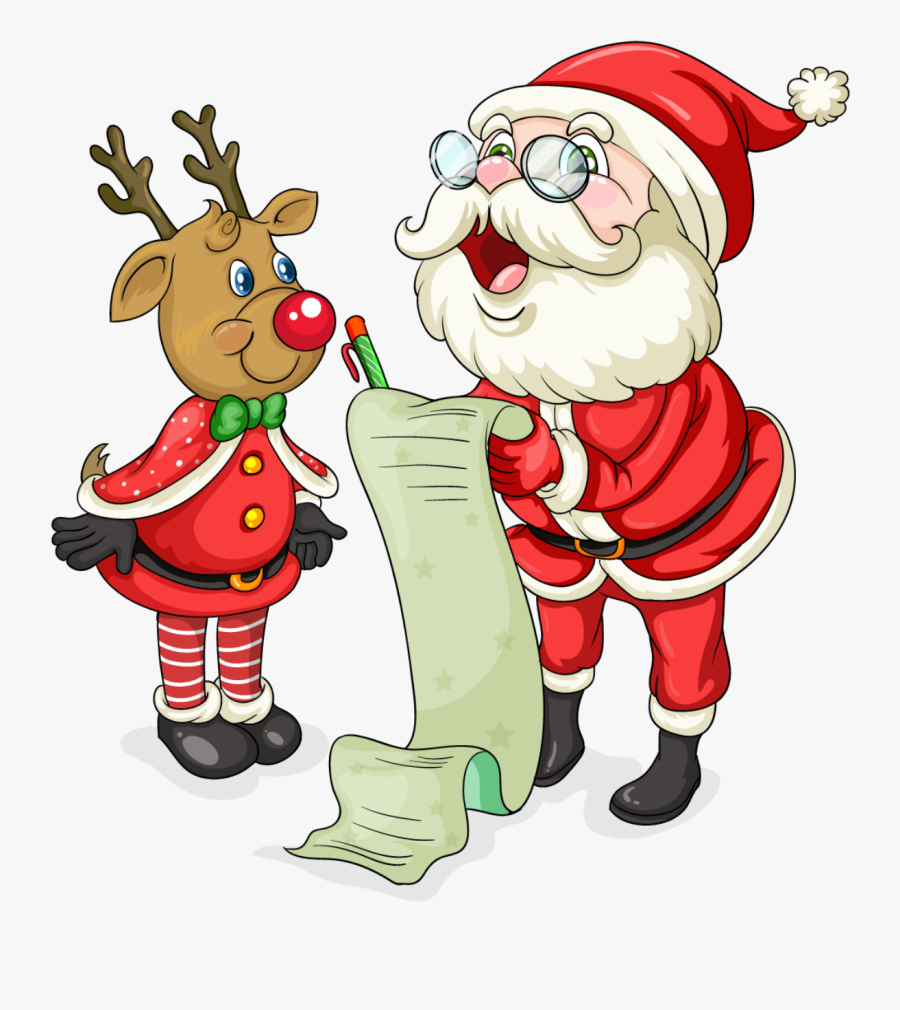 Cute Santa Christmas Clipart Santa, Christmas - Father Christmas Transparent Background, Transparent Clipart