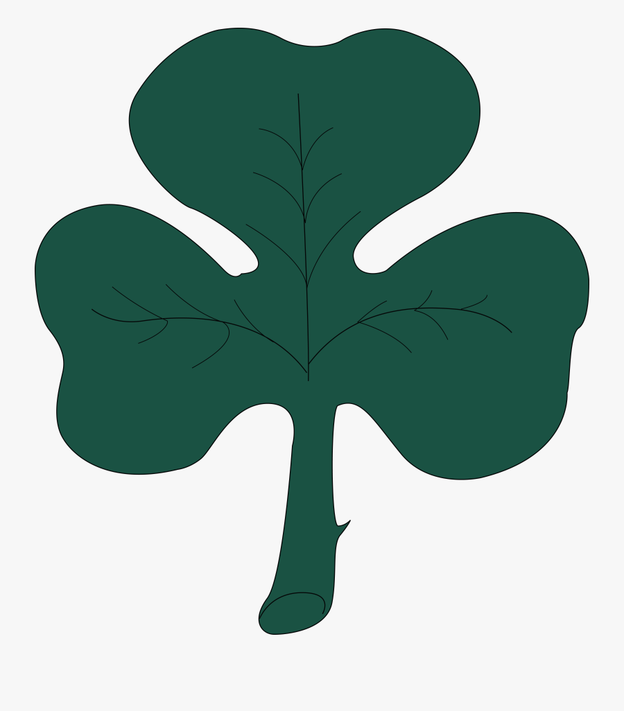 Free Clipart Of A St Paddy"s Day 4 Leaf Clover Shamrock, Transparent Clipart