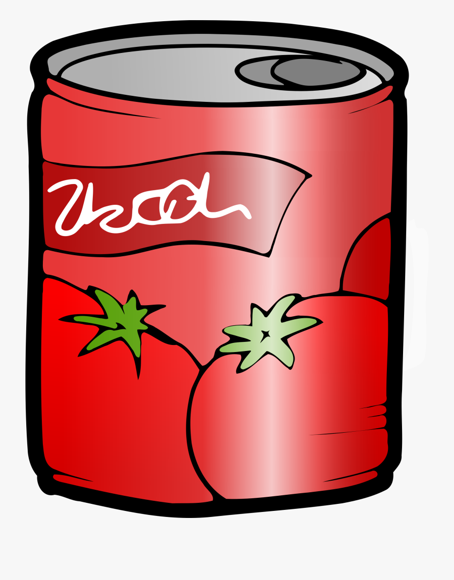 Clipart Can Of Tomato Juice - Can Food Clip Art, Transparent Clipart
