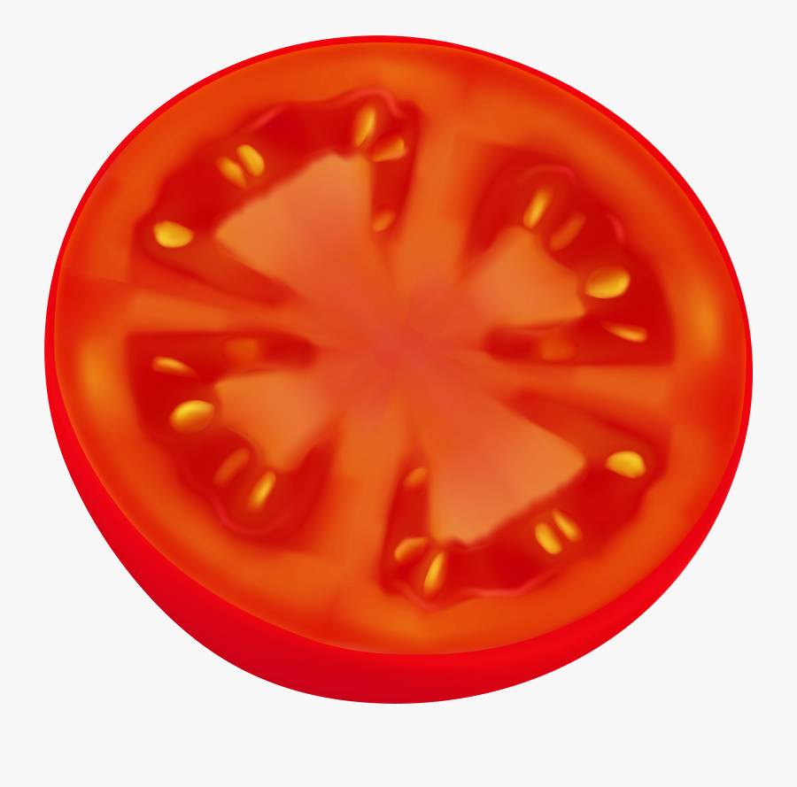 Circle Sliced Tomato Png Clip Art Image - Clip Art Tomato Slice, Transparent Clipart