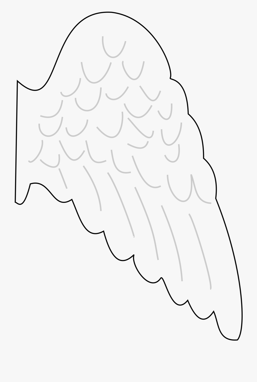 Angel Wing Side Templates Printable
