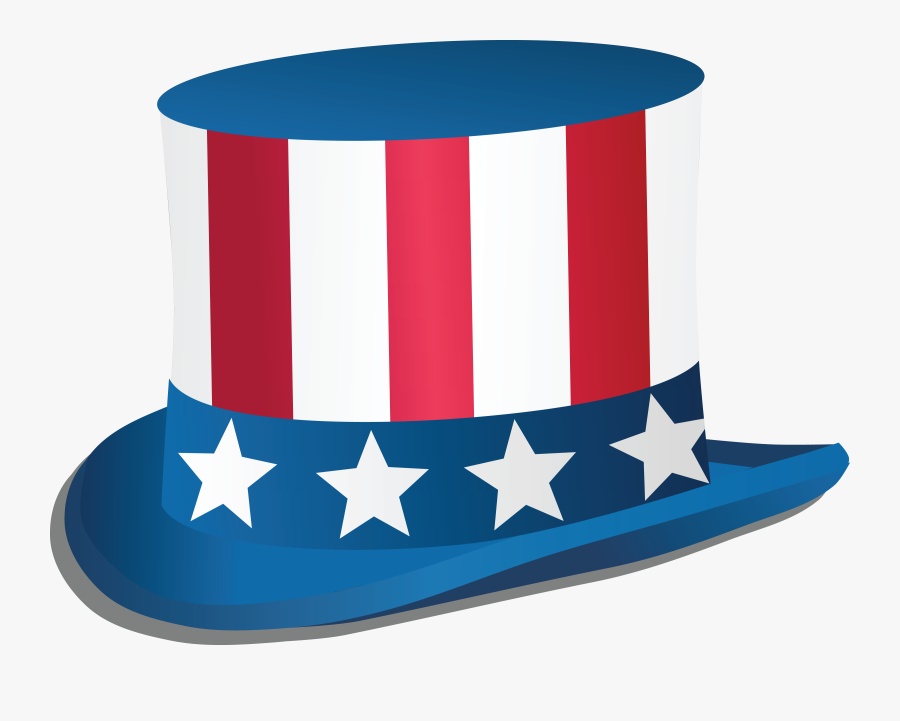 Free Clipart Of A Fourth Of July Top Hat - 4th Of July Hat Png, Transparent Clipart