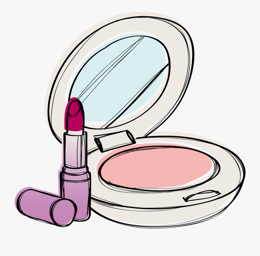 Cosmetics Make Up Lipstick - Makeup Vector Png, Transparent Clipart