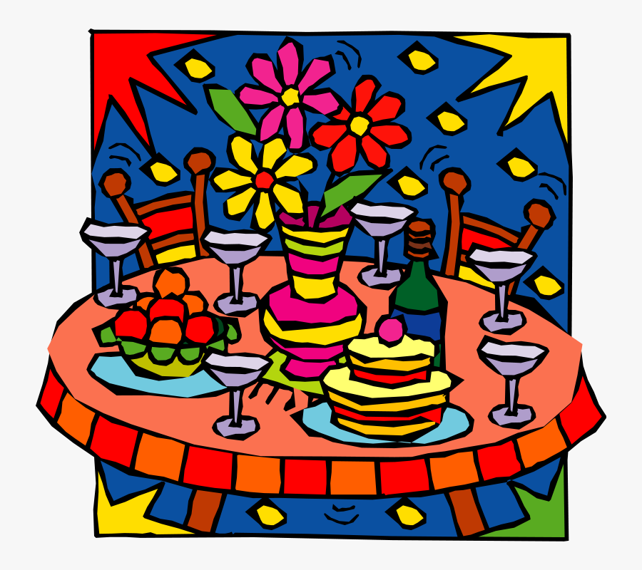 Christmas Party Food Clipart, Transparent Clipart