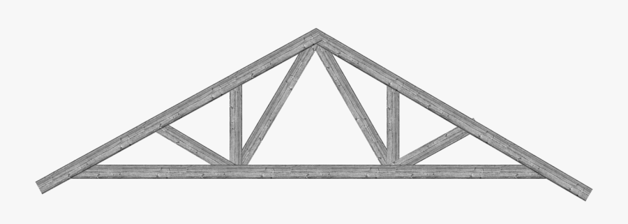 Transparent Wooden Bridge Png - Skillion Roof Truss Design, Transparent Clipart