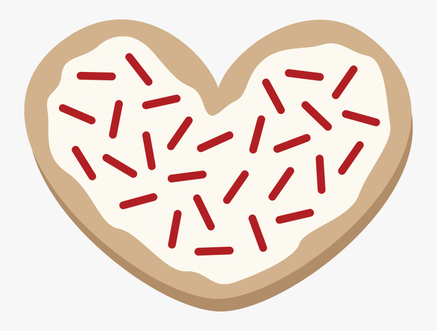 Heart Cookie Clipart - Valentines Day Cookie Clipart, Transparent Clipart