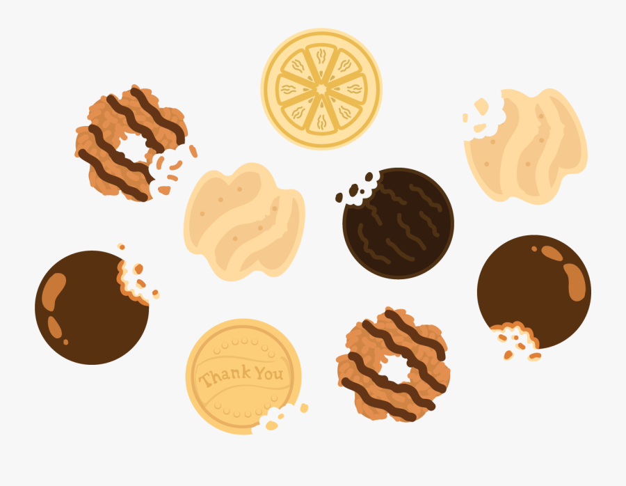 Mint Cookie Cliparts - Thin Mints Cookies Clip Art, Transparent Clipart