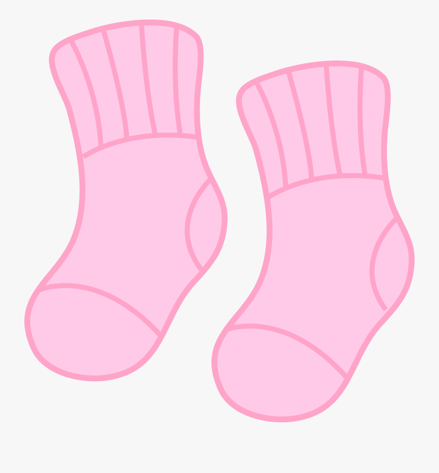 Free Clip Art Baby Feet Borders - Cartoon Pink Baby Socks , Free ...