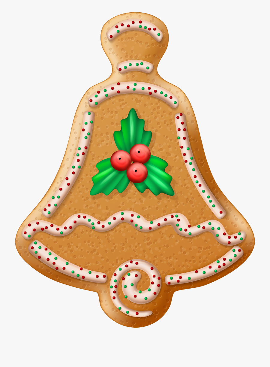 Christmas Cookie Bell Transparent Png Clip Art Image - Christmas Cookies Png, Transparent Clipart