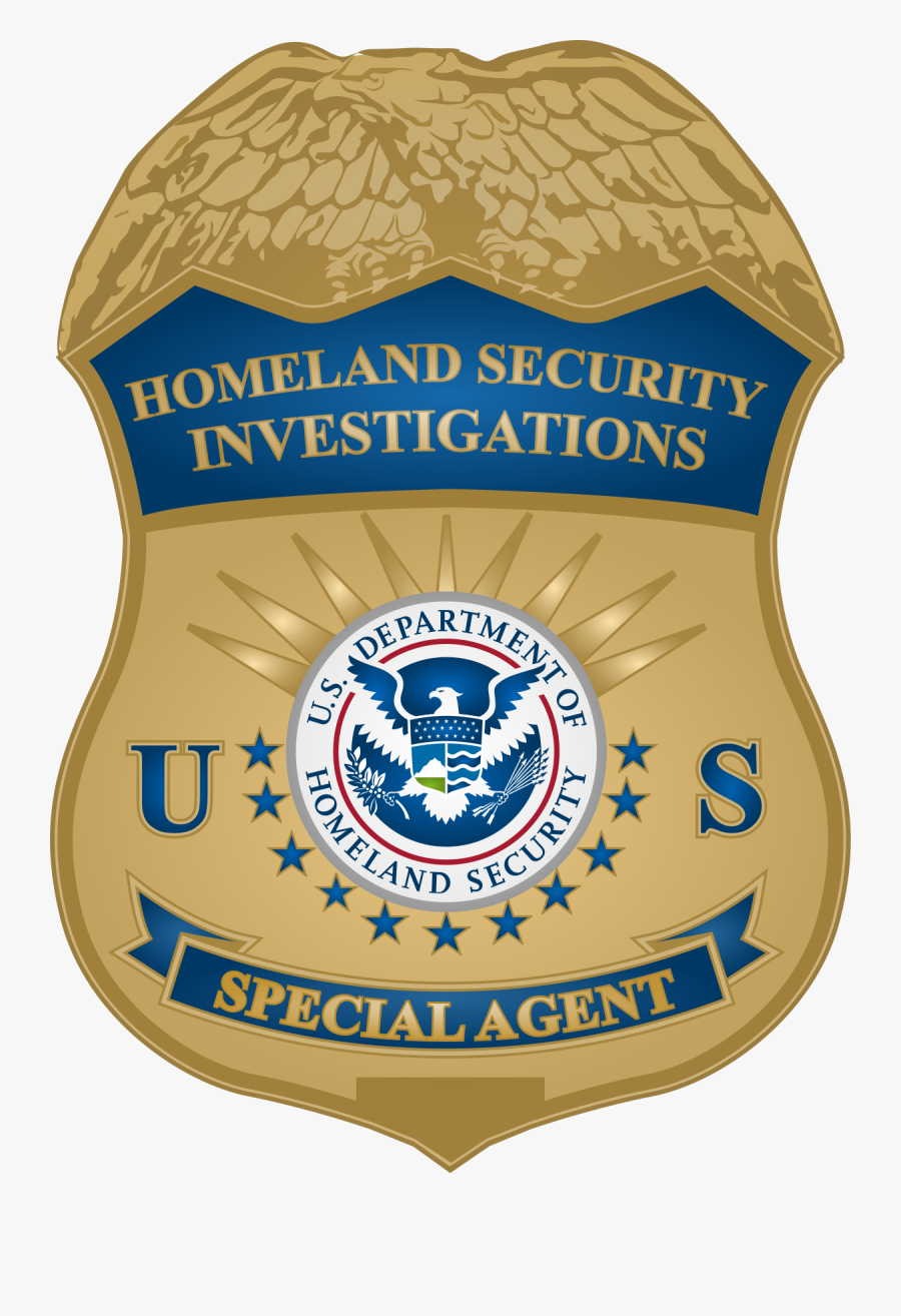 Detective Clipart Badge - Homeland Security Investigations Logo, Transparent Clipart