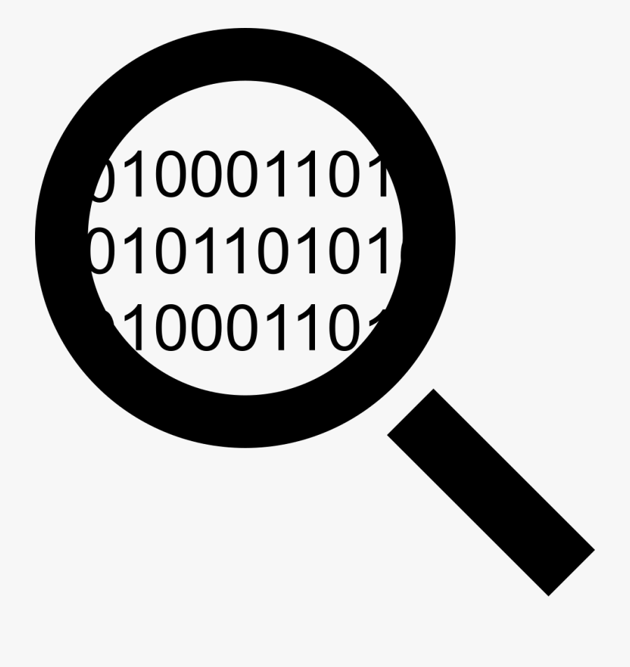 Search Code Interface Symbol - Binary Code Icon Png, Transparent Clipart