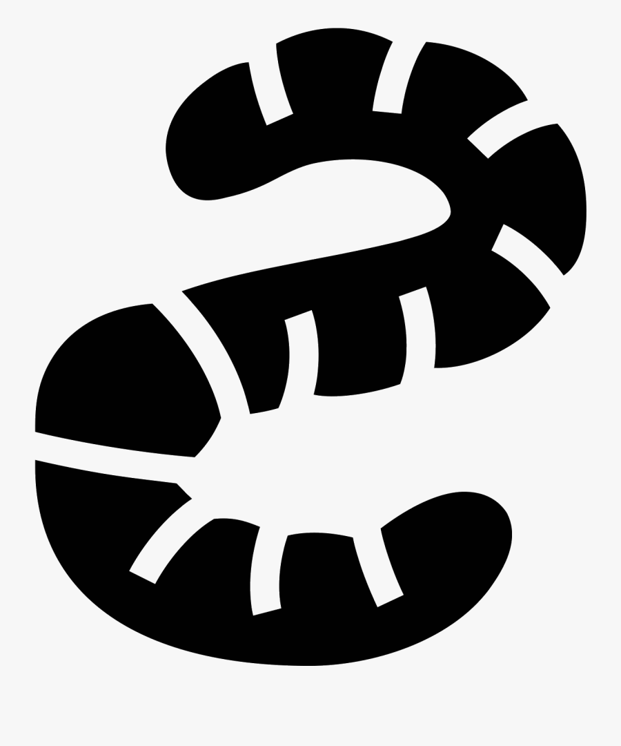 Worm Clipart Black And White - Earthworm Logo, Transparent Clipart