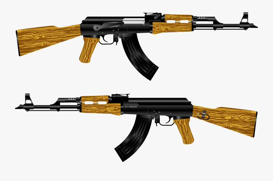 Toy Gun Png - Ak 47 Silhouette, Transparent Clipart