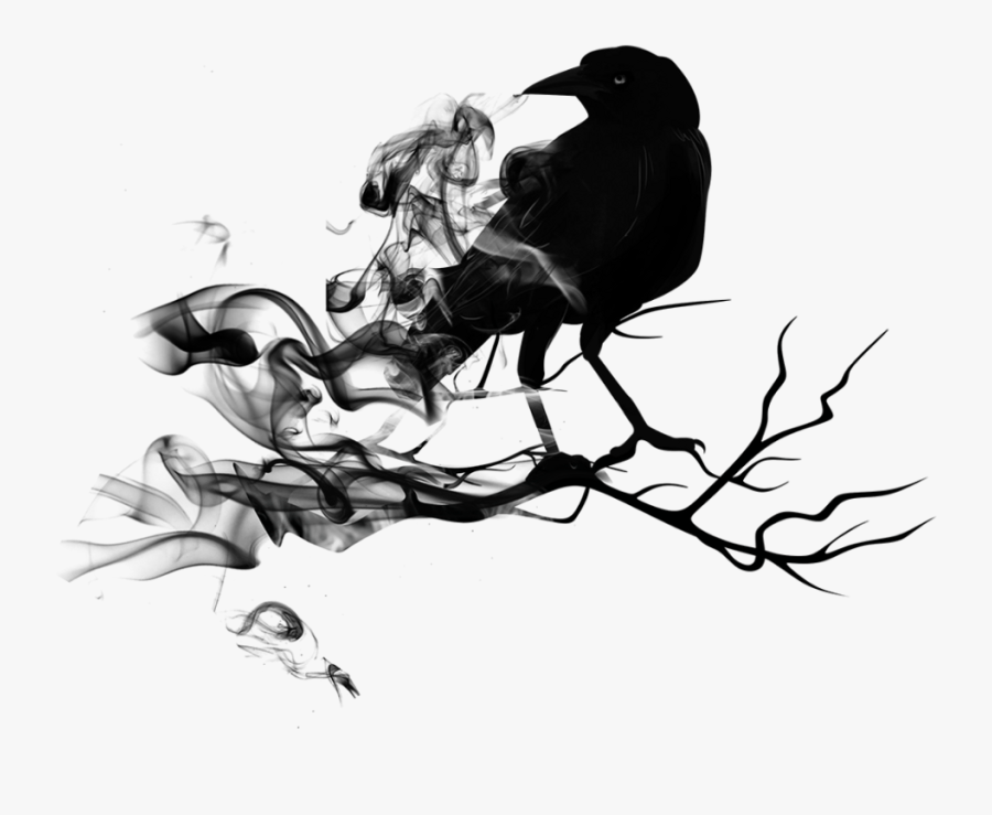 Clipart Free Black Raven Blacksmoke Animal Bird - Raven Smoke, Transparent Clipart