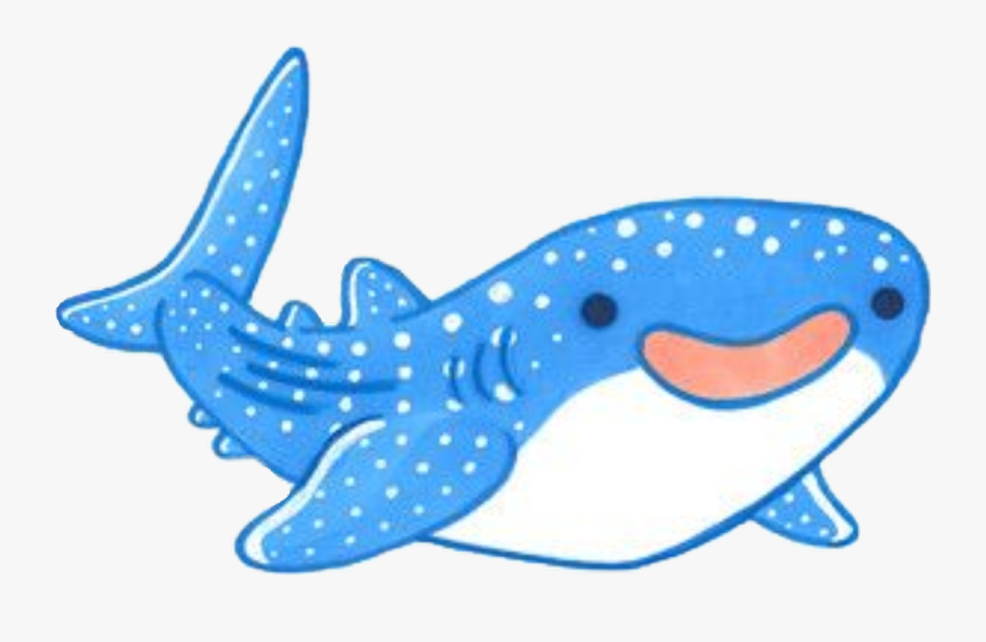 #cartoon #whales #shark #blue - Cute Whale Shark Clipart, Transparent Clipart