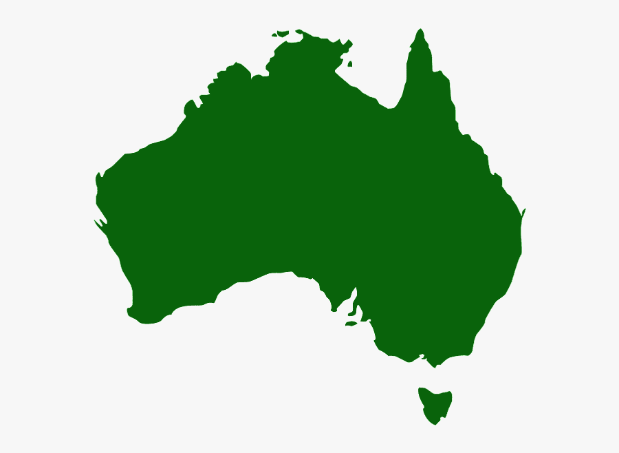 Australia Map Vector, Transparent Clipart