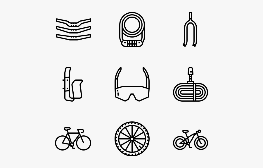 Bicycle - Casco Bicicleta Icon Png, Transparent Clipart