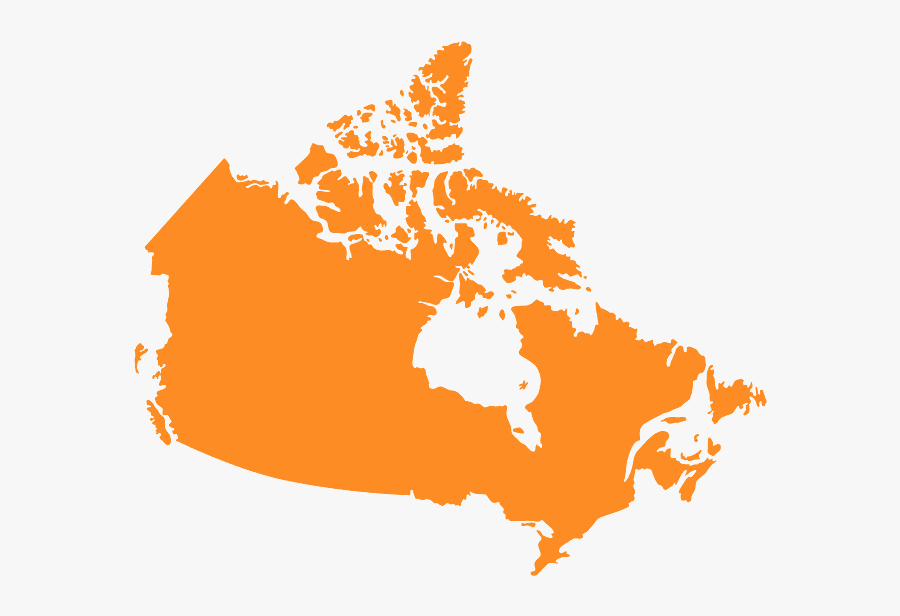 Map Of Canada Modern, Transparent Clipart