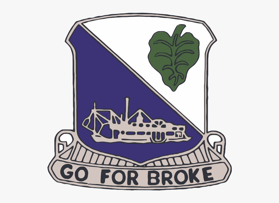 World War Ii Wiki - 100th Infantry Battalion Patch, Transparent Clipart