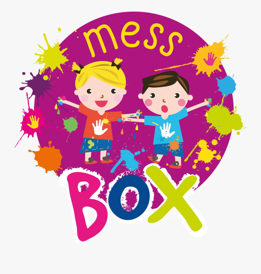 Mess Box Messy Play Subscription Box Logo - Mess Around Logo, Transparent Clipart