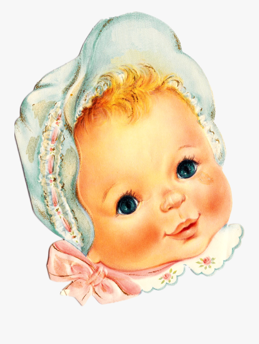 Vintage Scrapbook Baby Clipart - Bebe Vintage Png, Transparent Clipart
