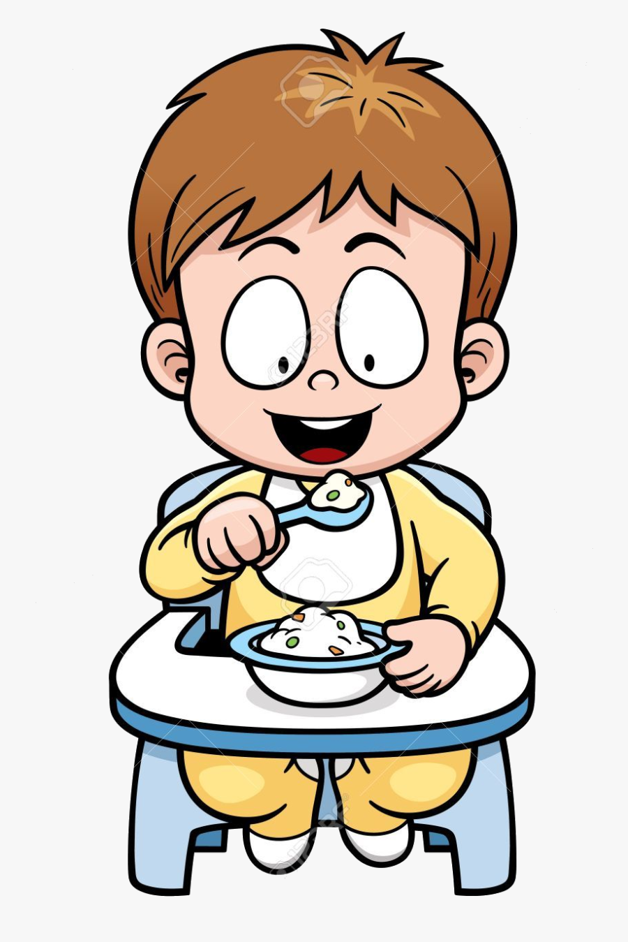 Eating Baby Clipart Transparent Png - Child That Is Eating Clipart, Transparent Clipart