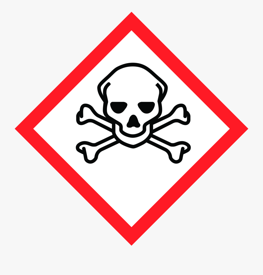 Ghs Skull And Crossbones - Ghs Acute Toxicity Pictogram, Transparent Clipart