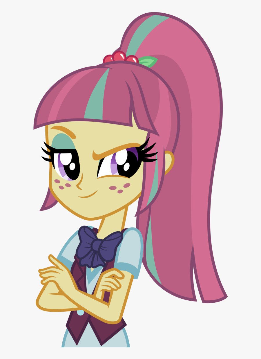 Clipart Girl Ponytail - Equestria Girls Sour Sweet, Transparent Clipart