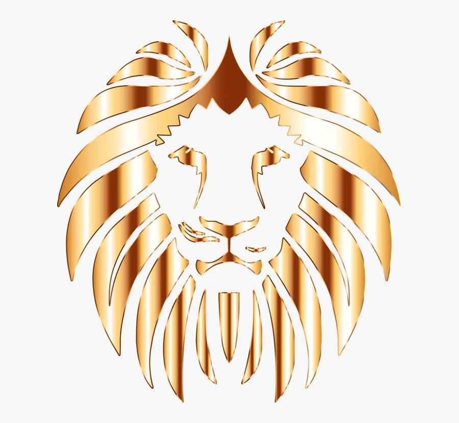 Transparent Roar Clipart - Golden Lion No Background, Transparent Clipart