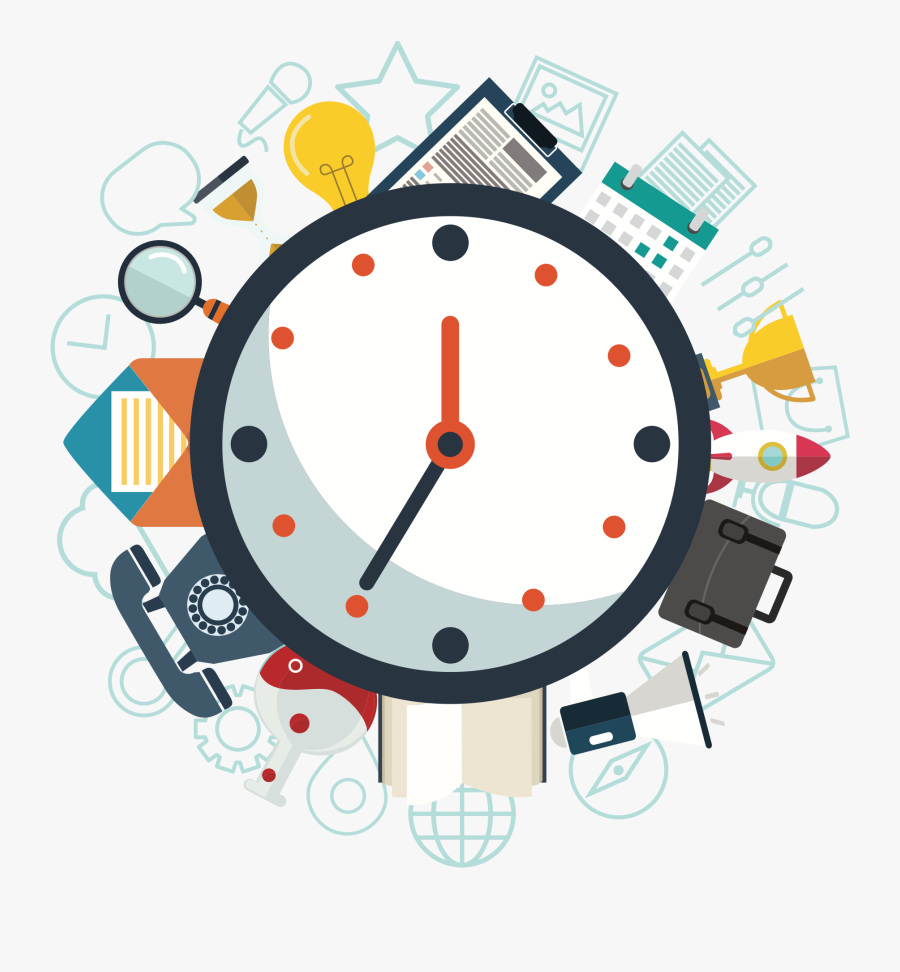 Integrated Business Solutions Business Process Management - Time Management Transparent Background, Transparent Clipart