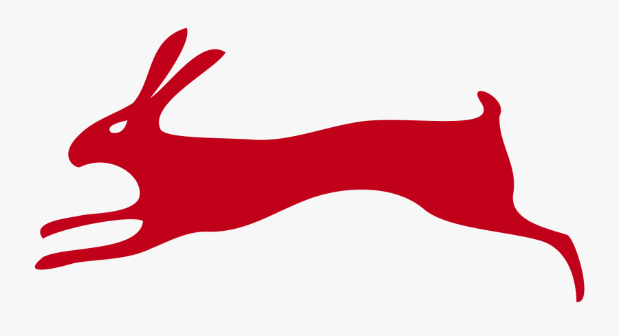 Hare Clip Art - Red Rabbit Running, Transparent Clipart
