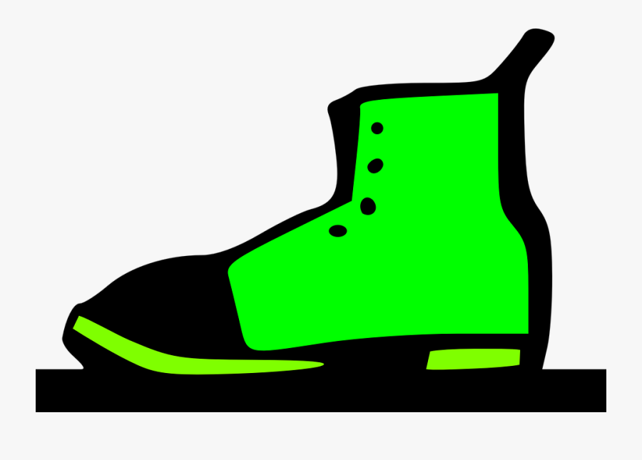 Shoe, Boot, Green, Foot, Walk - One Two Buckle My Shoe With Action, Transparent Clipart