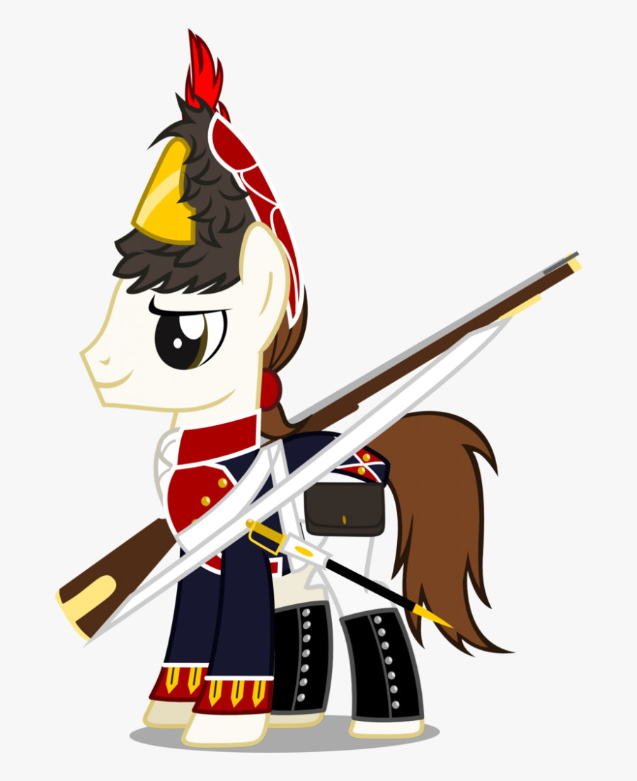 It Comes With A Saber And Musket For Added Decorations - Mlp Soldier, Transparent Clipart