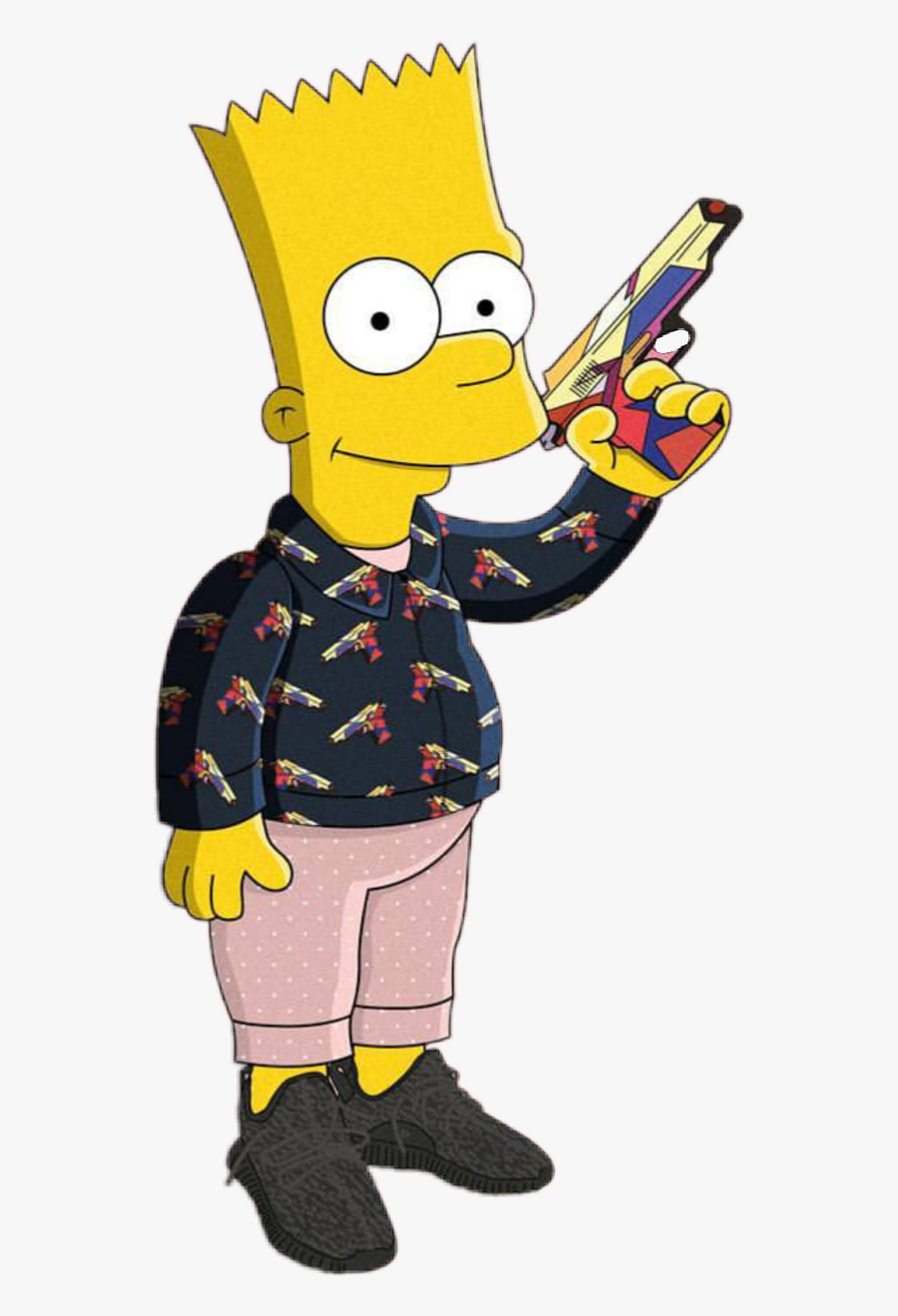 Transparent Gang Clipart - Bart Simpson Png Trap, Transparent Clipart