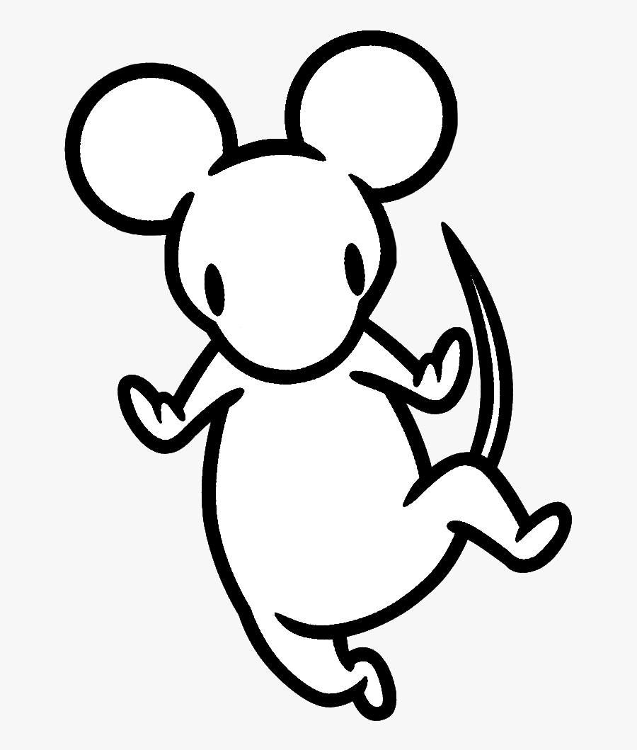 Image White Rat Png - Black And White Cartoon Rat , Free Transparent