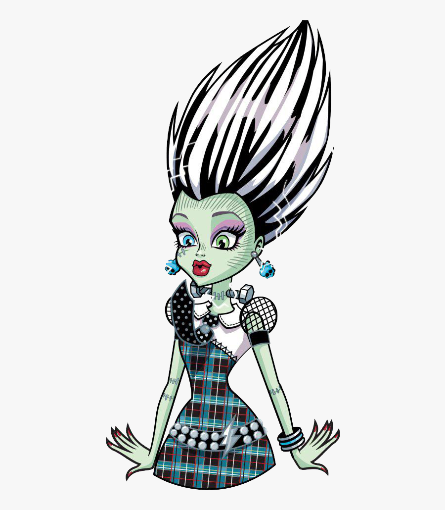 Transparent Appalled Clipart - Monster High Frankie Stein Earrings, Transparent Clipart